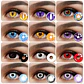 Lentes Contacto Cosplay Halloween Fantasía+ Liquido+ Estuche - Miniatura 1