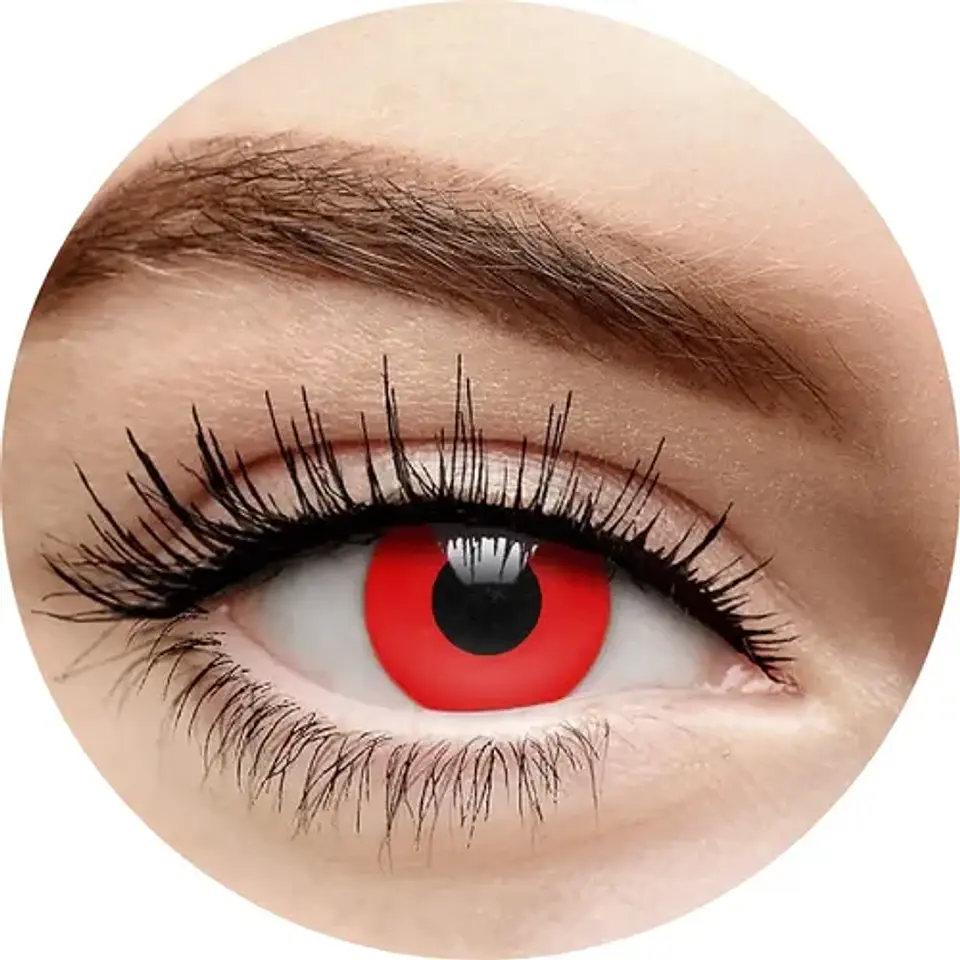 Lentes Contacto Cosplay Halloween Fantasía+ Liquido+ Estuche 9