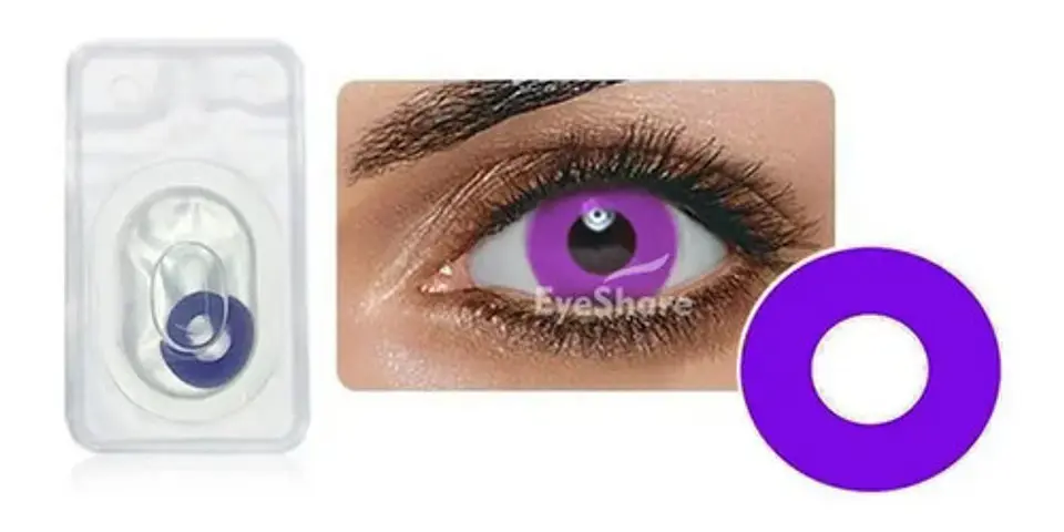 Lentes Contacto Cosplay Halloween Fantasía+ Liquido+ Estuche 18