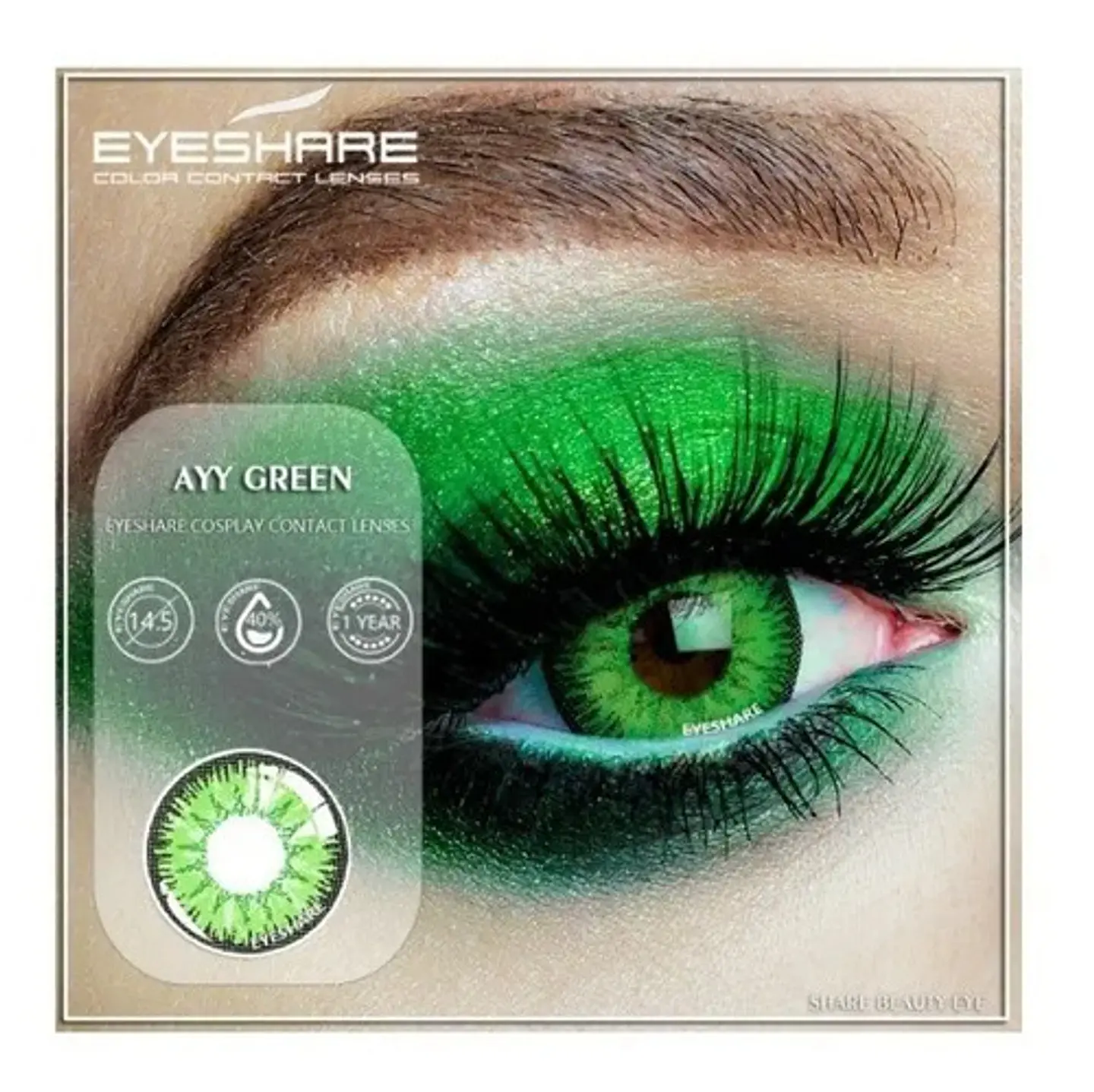 Lentes Contacto Cosplay Halloween Fantasía+ Liquido+ Estuche 29
