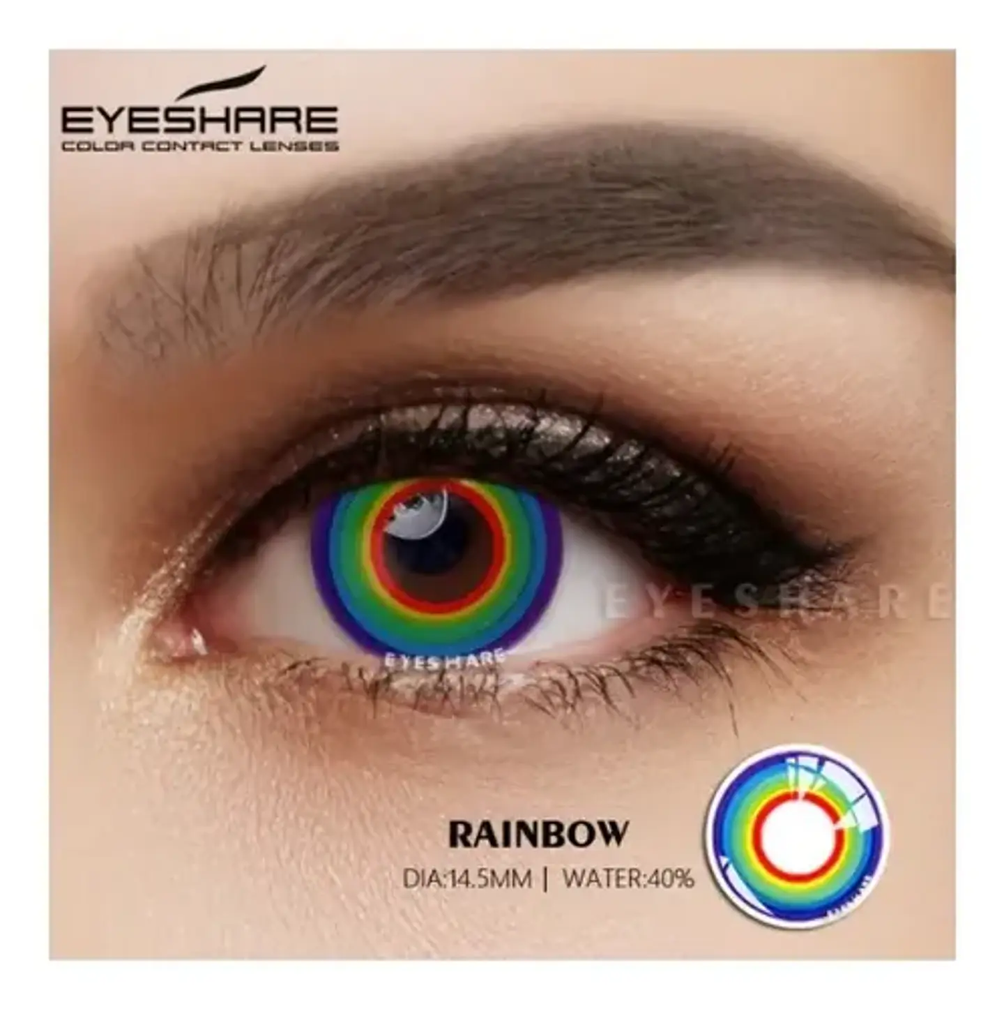 Lentes Contacto Cosplay Halloween Fantasía+ Liquido+ Estuche 33