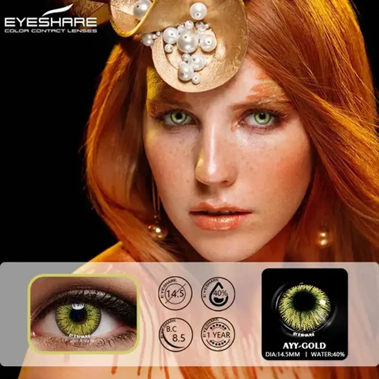 Lentes Contacto Cosplay Halloween Fantasía+ Liquido+ Estuche 39