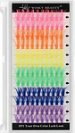 Pestañas Postizas Colores Extensiones Racimo Por Punto - Miniatura 1