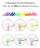 Pestañas Postizas Colores Extensiones Racimo Por Punto - Miniatura 4