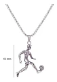 Collar Fútbol Cadena Colgante Hombre + Bolsa Regalo Joyas - Miniatura 4