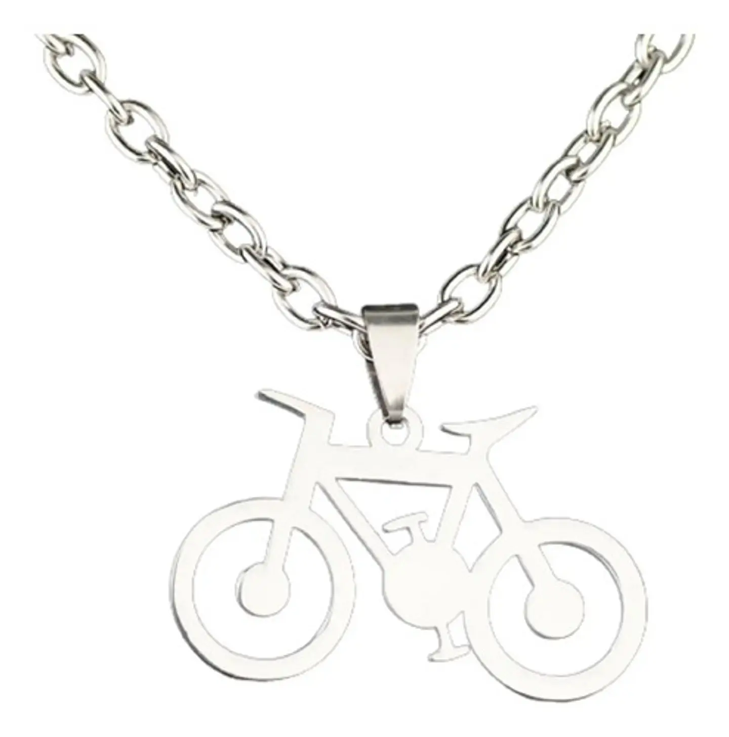 Collar Bicicleta Hombre Niño Papá Amigo + Bolsa Regalo Joyas 1
