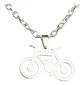 Collar Bicicleta Hombre Niño Papá Amigo + Bolsa Regalo Joyas - Miniatura 1
