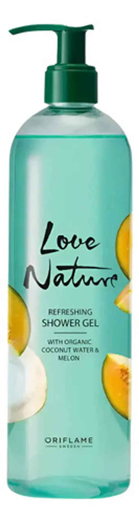 Gel De Ducha Con Agua De Coco Y Melón Love Nature, Oriflame