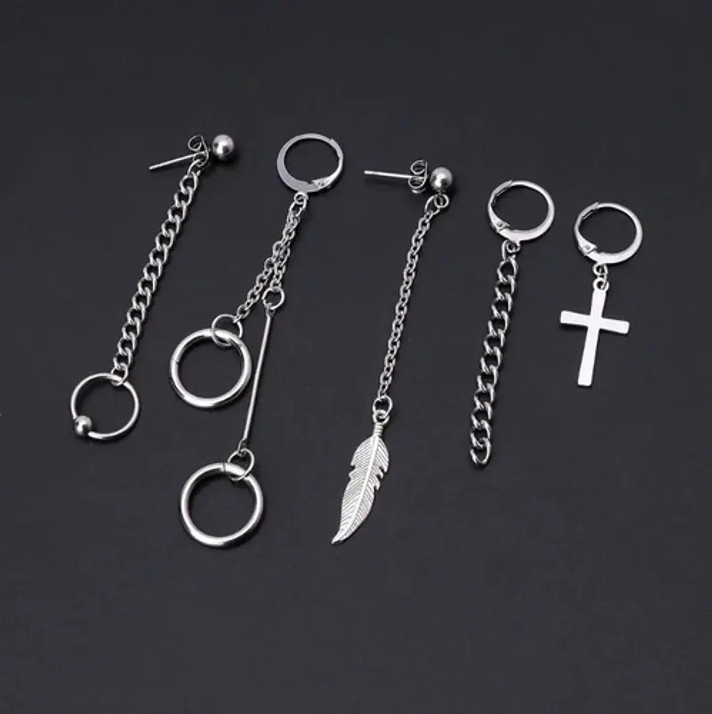 Aros Pendientes Kpop + Bolsa De Terciopelo Regalo  2