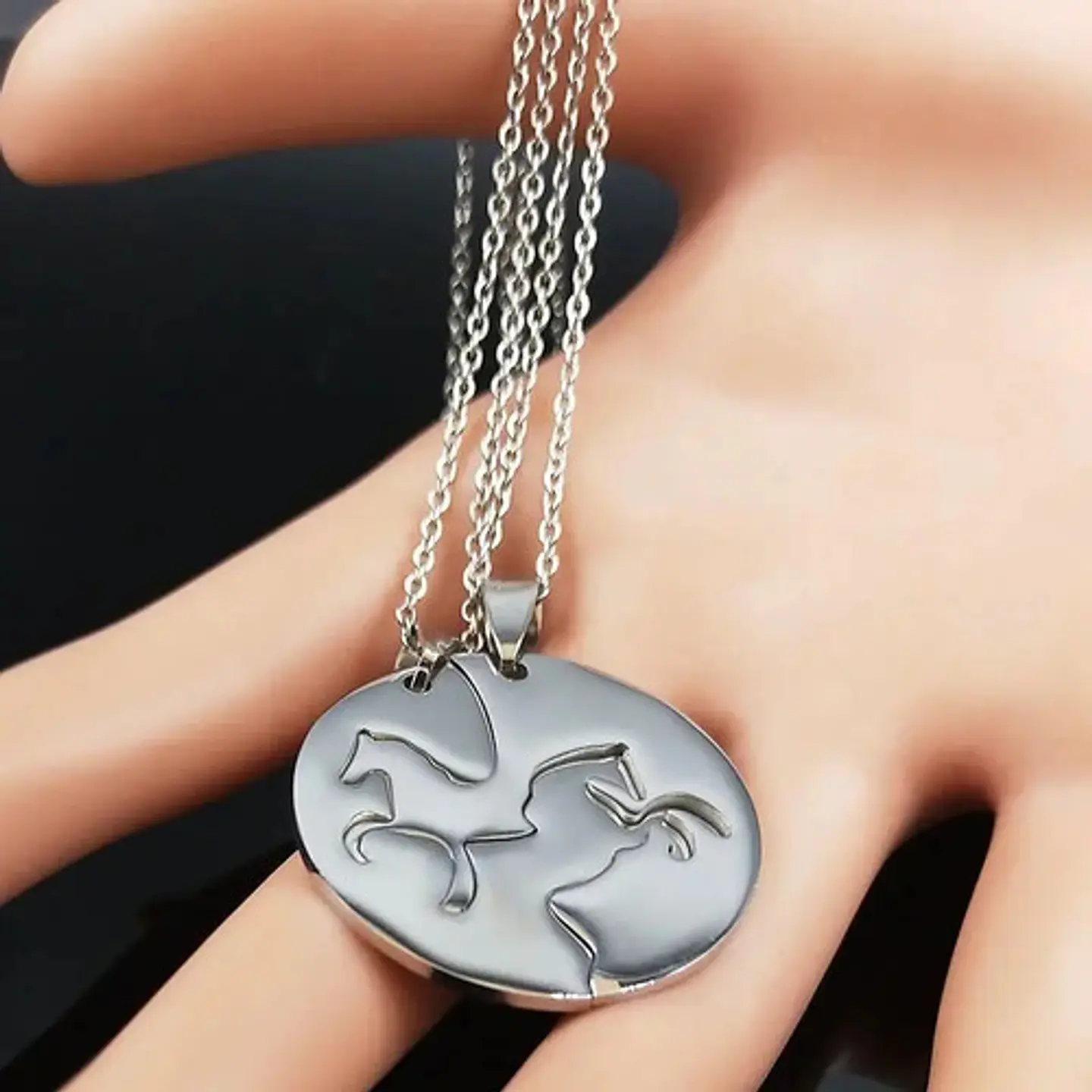 Collares Caballos Amor Enamorados Pareja + Caja Regalo Joyas 6