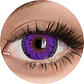 Lentes Contacto Morado Cosplay Halloween +liquido +estuche - Miniatura 1