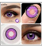 Lentes Contacto Morado Cosplay Halloween +liquido +estuche - Miniatura 4