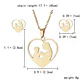 Conjunto Cadena Colgante Y Aros Madre E Hijo Corazón Regalo - Miniatura 4