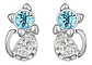 Aros Gato Cristal Mujer Niña + Bolsa Regalo Joyas - Miniatura 7