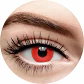 Lentes Contacto Rojo Cosplay Halloween +liquido +estuche - Miniatura 1