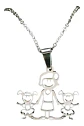Collar Familia Mamá Hijas + Caja Regalo Joyas - Miniatura 1