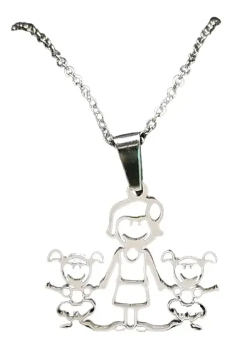 Collar Familia Mamá Hijas + Caja Regalo Joyas 1