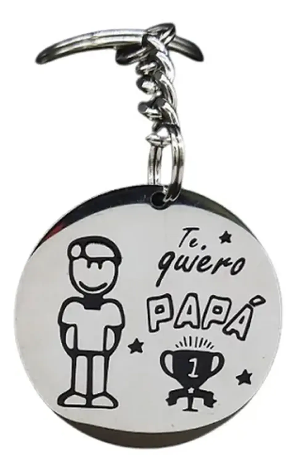 Llavero Regalo Papá Día Del Padre + Bolsa Terciopelo Joyas 1