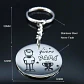 Llavero Regalo Papá Día Del Padre + Bolsa Terciopelo Joyas - Miniatura 3