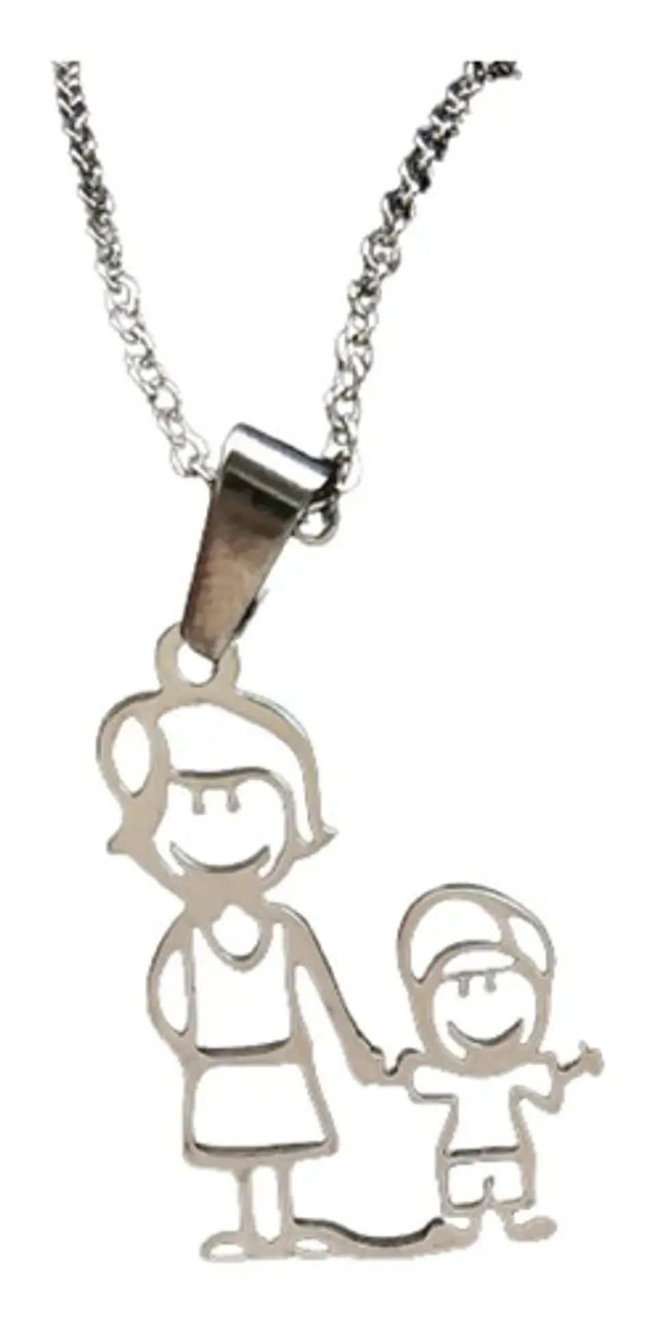 Collar Familia Mamá Hijo + Caja Regalo Joyas 1