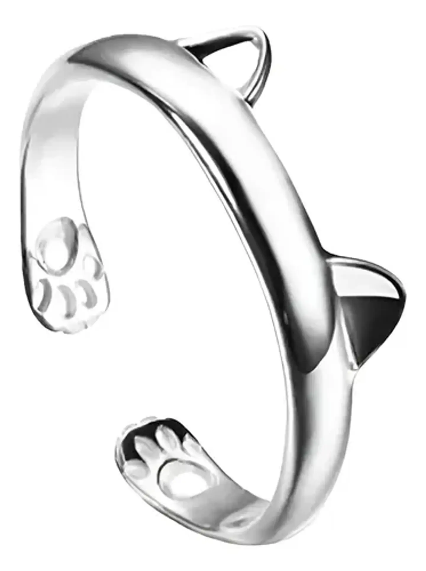 Anillo Ajustable Orejas Gato + Caja Terciopelo Regalo 1