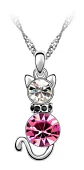 Collar Gato Cristal Mujer Niña + Caja Regalo Joyas  - Miniatura 4