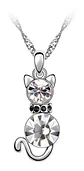 Collar Gato Cristal Mujer Niña + Caja Regalo Joyas  - Miniatura 7