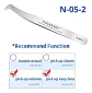 Pinza Extensiones De Pestañas Volumen Nagaraku N-05-2 - Miniatura 3
