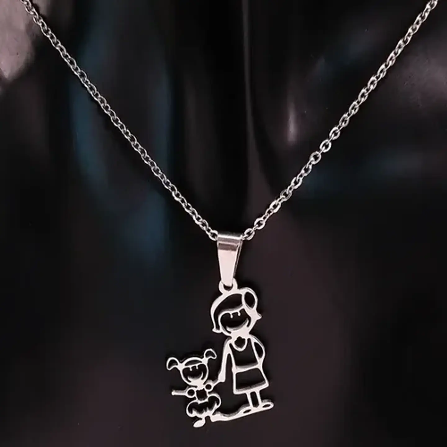Collar Familia Mamá Hija + Caja Regalo Joyas 3