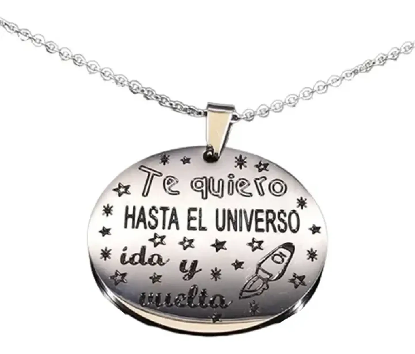 Cadena Y Colgante Familia Amigo Hijo Padres + Caja Regalo 1
