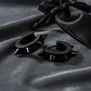 Aros Punk Gótico Kpop Rock Black + Bolsa Regalo Joyas - Miniatura 2