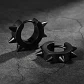 Aros Punk Gótico Kpop Rock Black + Bolsa Regalo Joyas - Miniatura 3