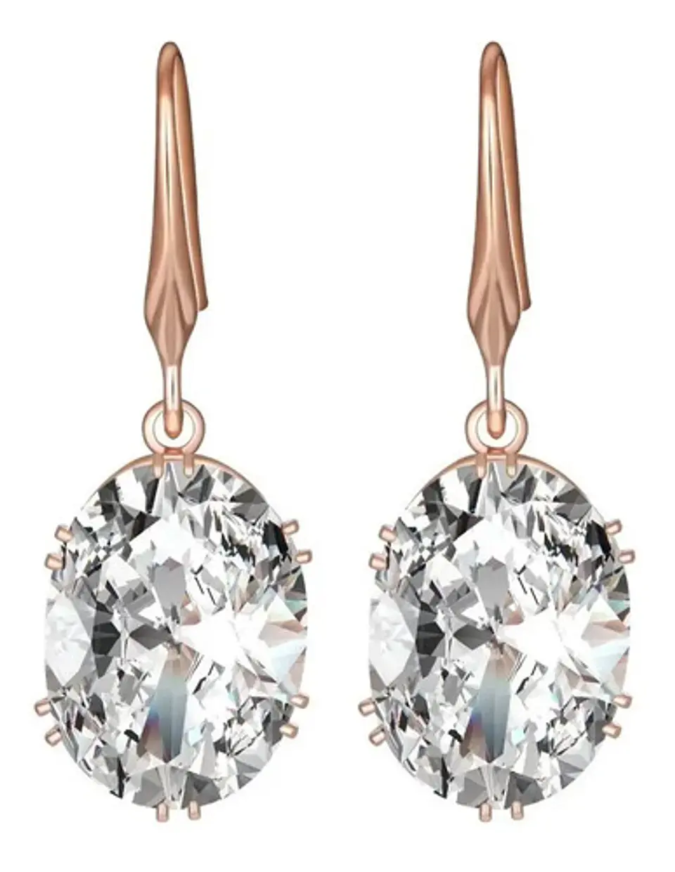 Aros Cristal Circonita Mujer + Bolsa Regalo Joyas 1