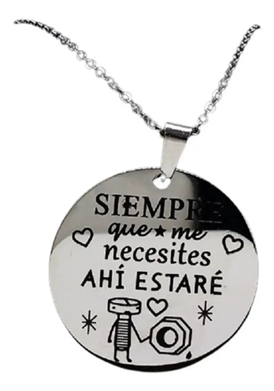 Collar San Valentin Novios + Globo Y Caja Regalo Joyas 1