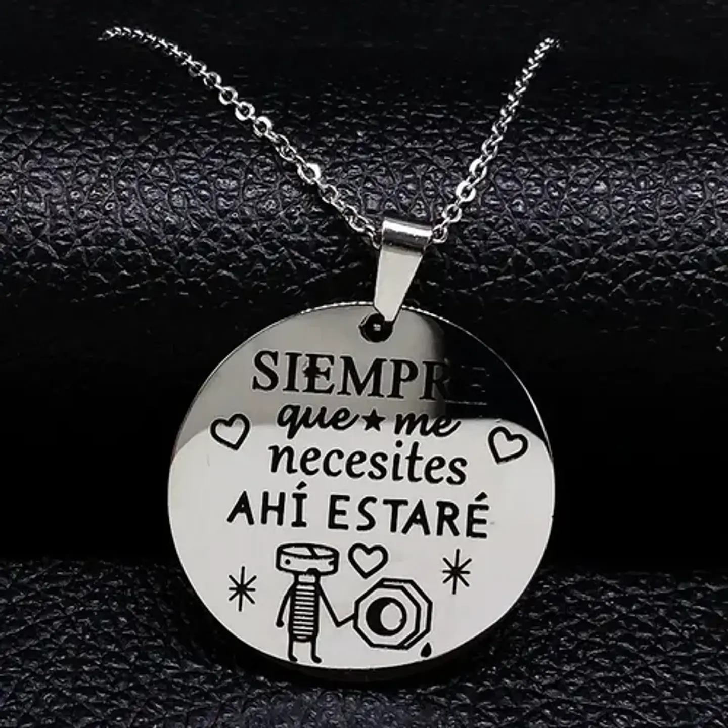 Collar San Valentin Novios + Globo Y Caja Regalo Joyas 2