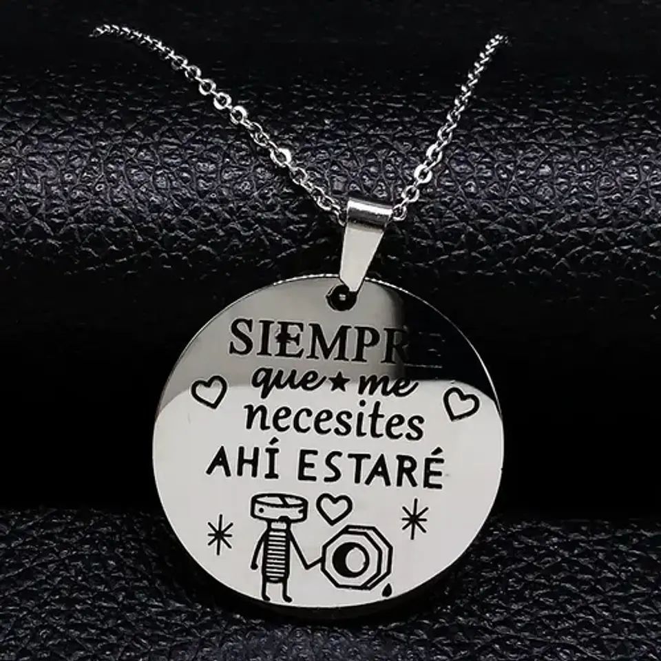 Collar San Valentin Novios + Globo Y Caja Regalo Joyas 2