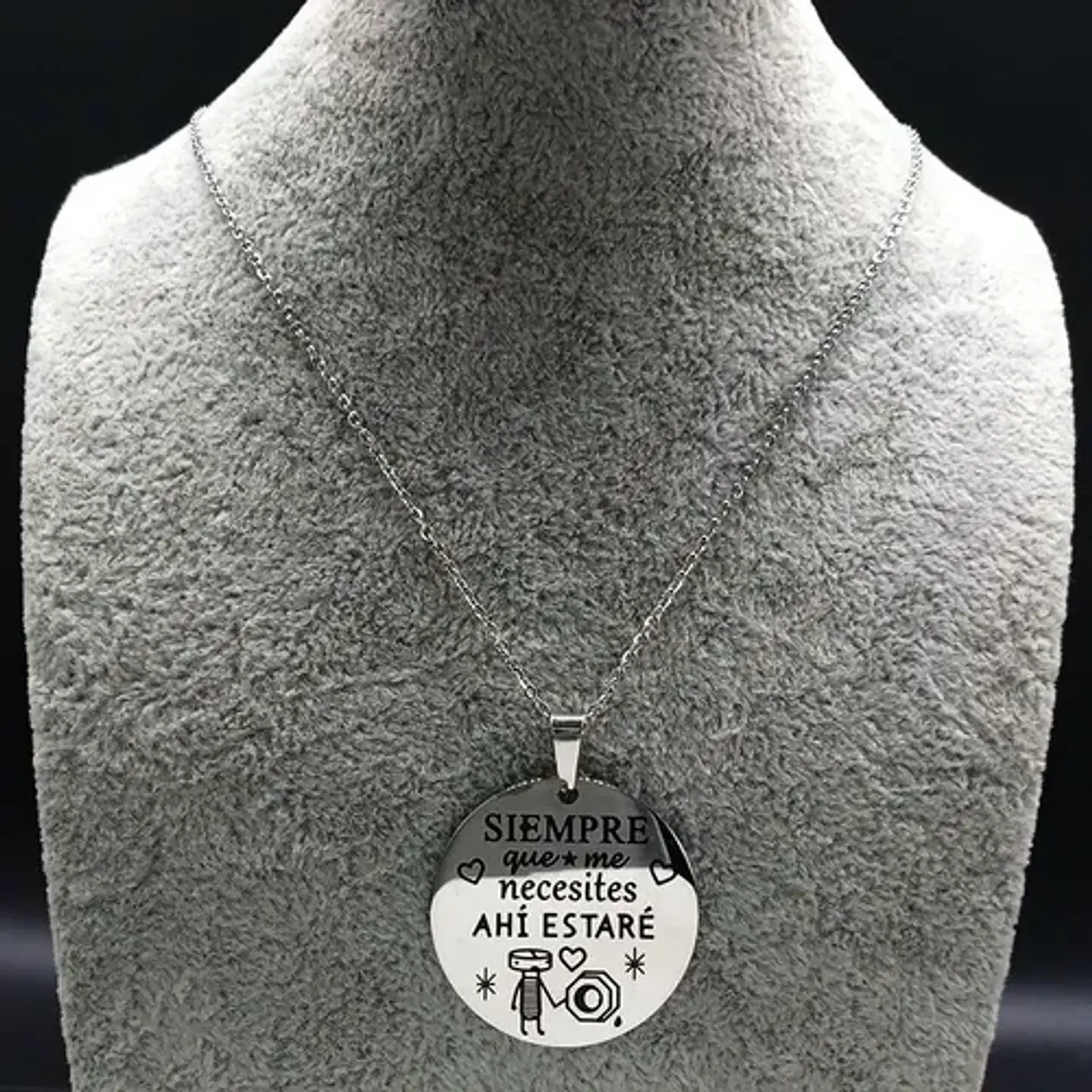 Collar San Valentin Novios + Globo Y Caja Regalo Joyas 4