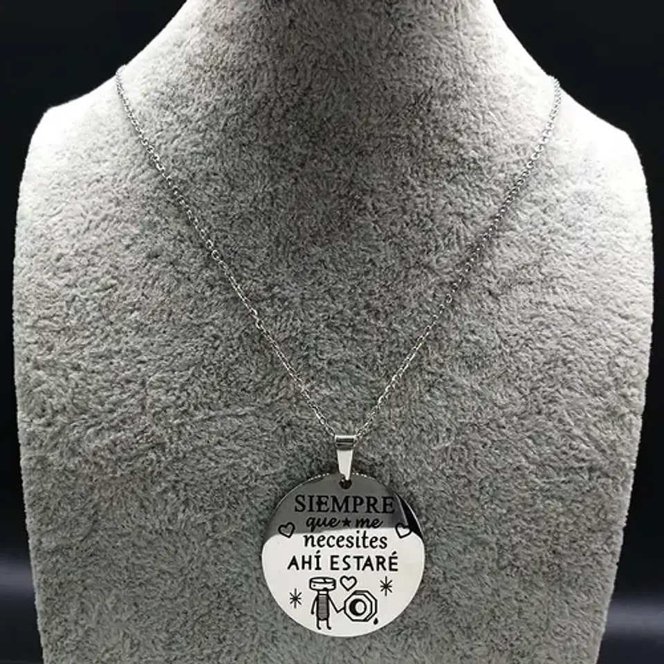 Collar San Valentin Novios + Globo Y Caja Regalo Joyas 4