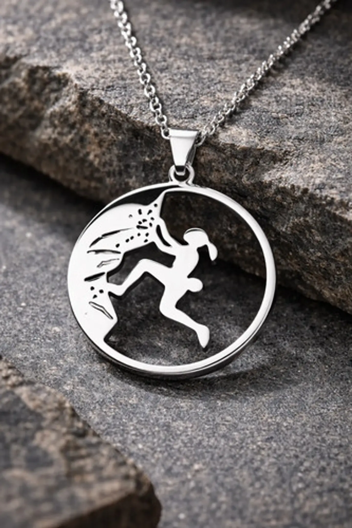 Cadena Colgante Montañismo Andinismo + Caja Regalo Joyas 1