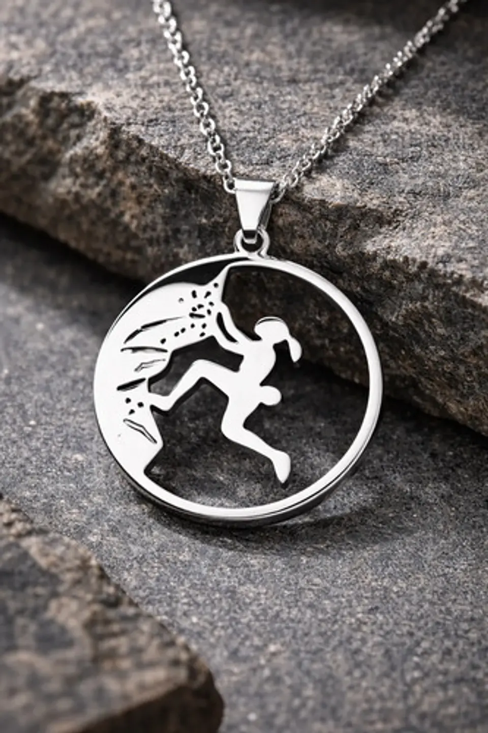 Cadena Colgante Montañismo Andinismo + Caja Regalo Joyas 1