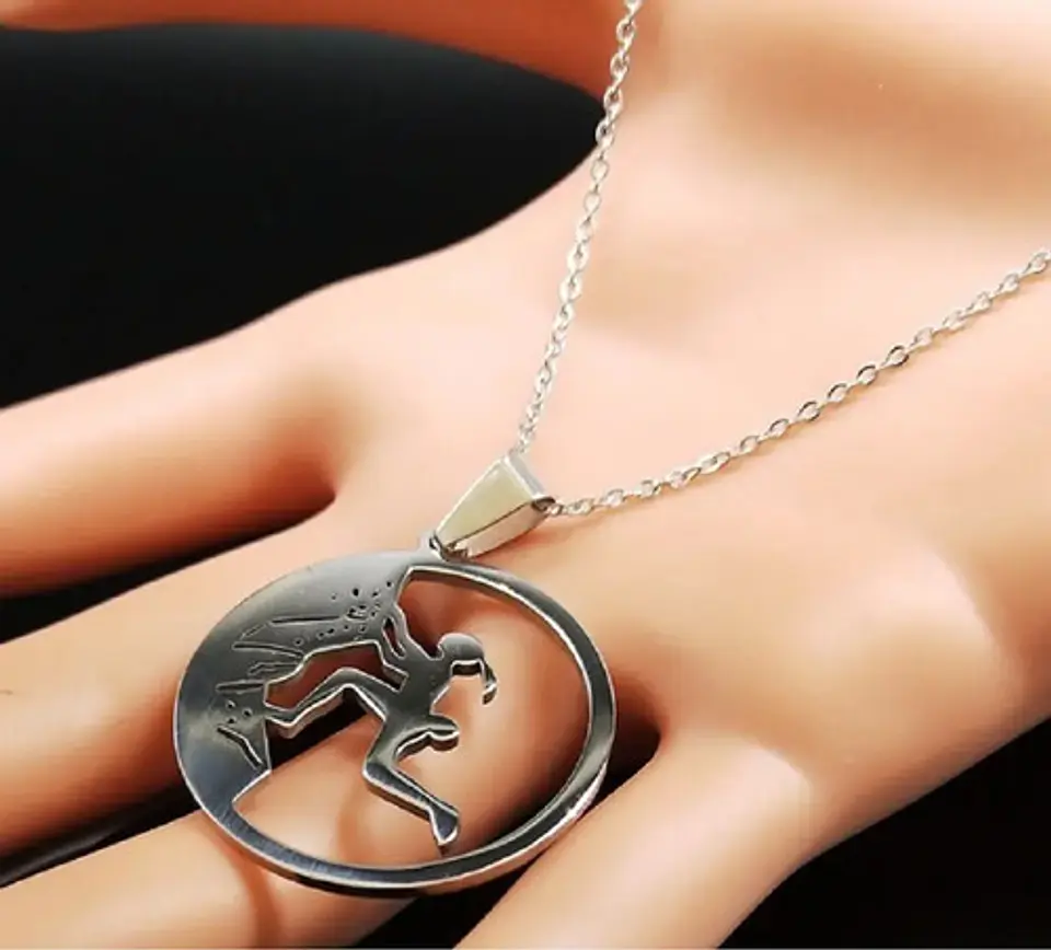 Cadena Colgante Montañismo Andinismo + Caja Regalo Joyas 4