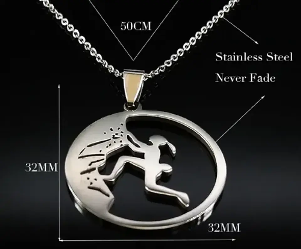 Cadena Colgante Montañismo Andinismo + Caja Regalo Joyas 5