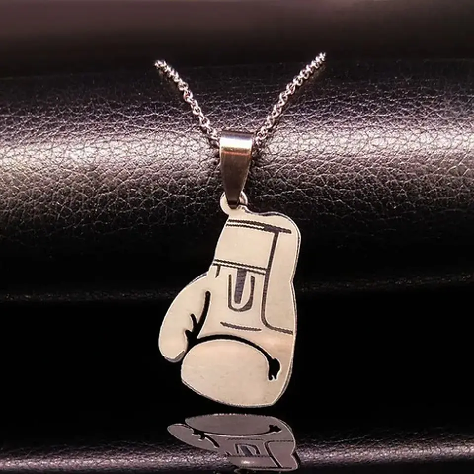 Cadena Colgante Guante Boxeo Amigo Hermano + Caja Regalo 2
