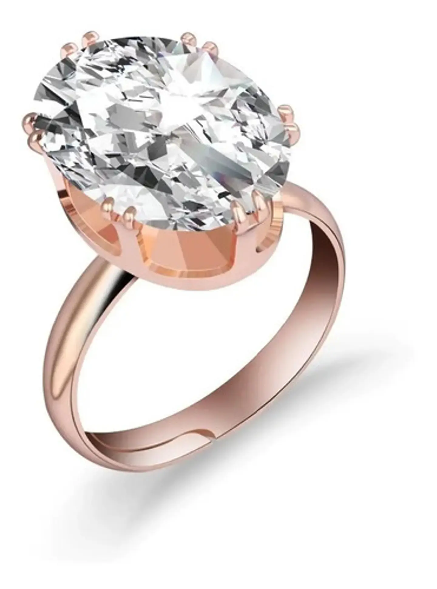 Anillo Ajustable Cristal Mujer + Bolsa Regalo Joyas 1