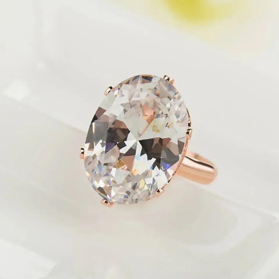 Anillo Ajustable Cristal Mujer + Bolsa Regalo Joyas 3