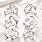 Anillos Ajustables Amor San Valentin + Globo Y Caja Regalo - Miniatura 2