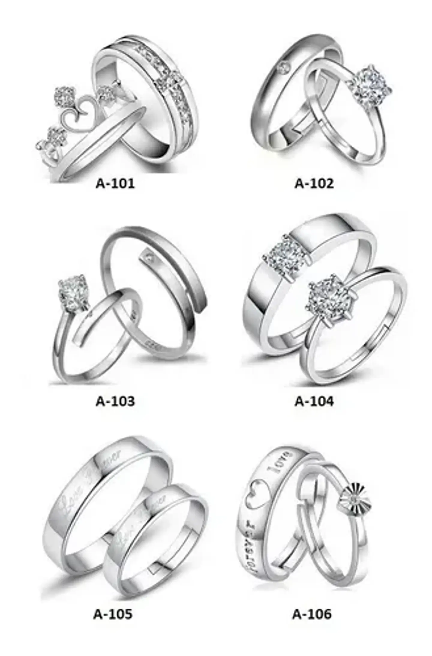 Anillos Ajustables Amor San Valentin + Globo Y Caja Regalo 3