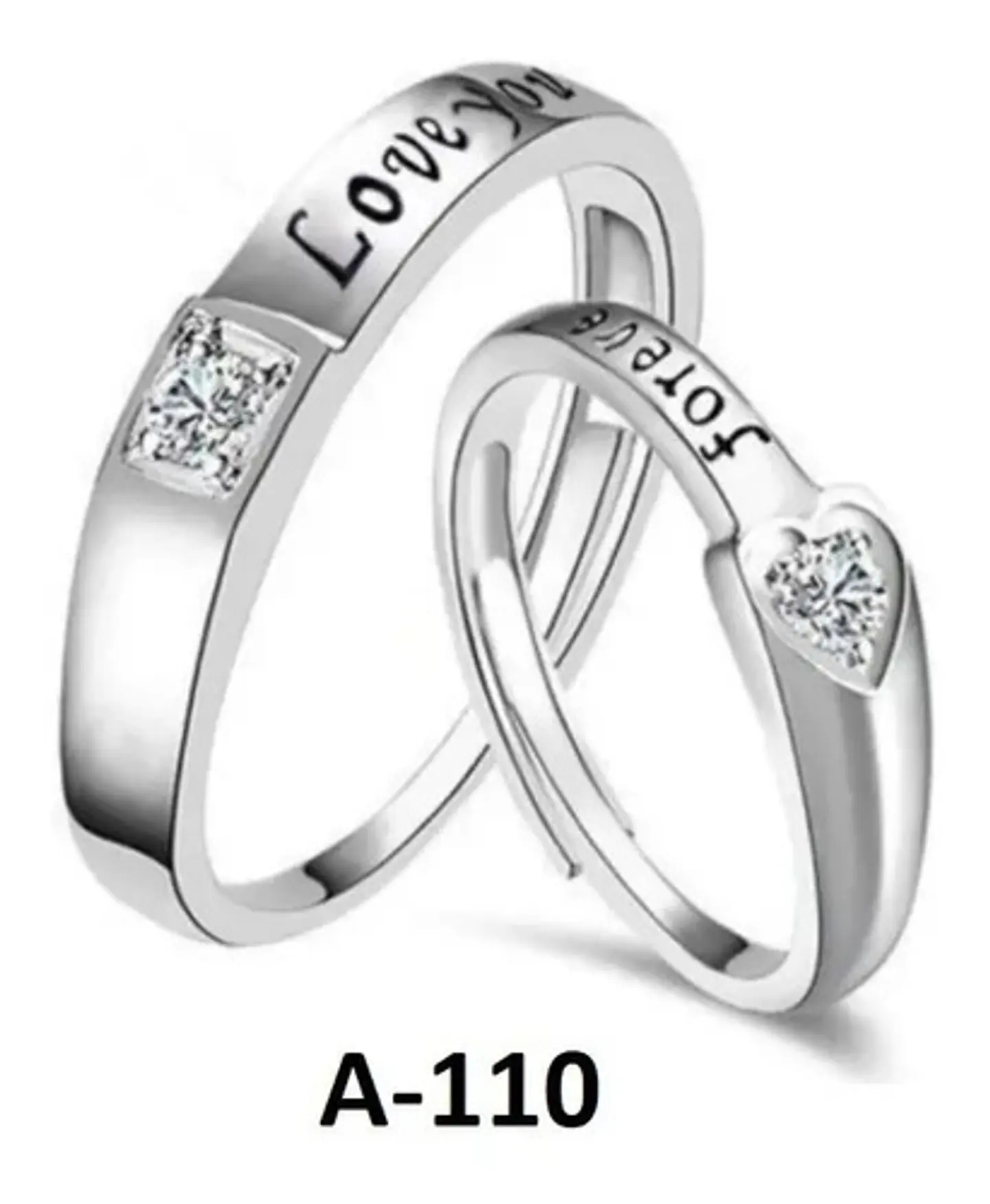 Anillos Ajustables Amor San Valentin + Globo Y Caja Regalo 7
