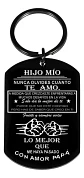 Llavero Regalo Hijo Hombre Niños + Bolsa Terciopelo Joyas - Miniatura 1