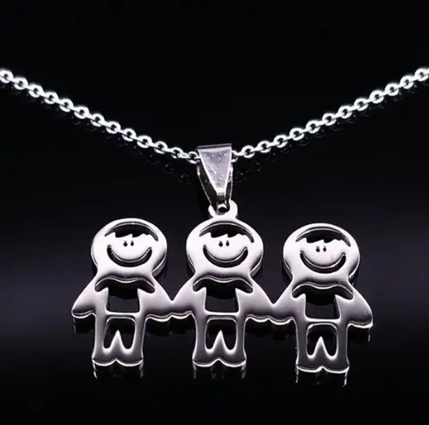 Cadena Colgante Regalo Familia Hijos(as) Niños Más Diseños  7